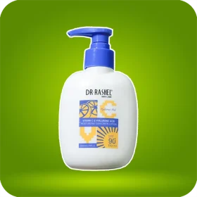 لوسیون ضد آفتاب ویتامین سی و هیالورونیک اسید دکتر راشل SPF90