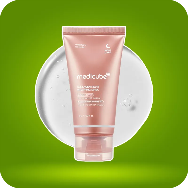 ماسک شب لایه بردار کلاژن مدی کیوب