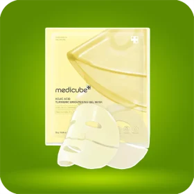 ماسک ورقه ای کوجیک اسید و زرد چوبه مدی کیوب